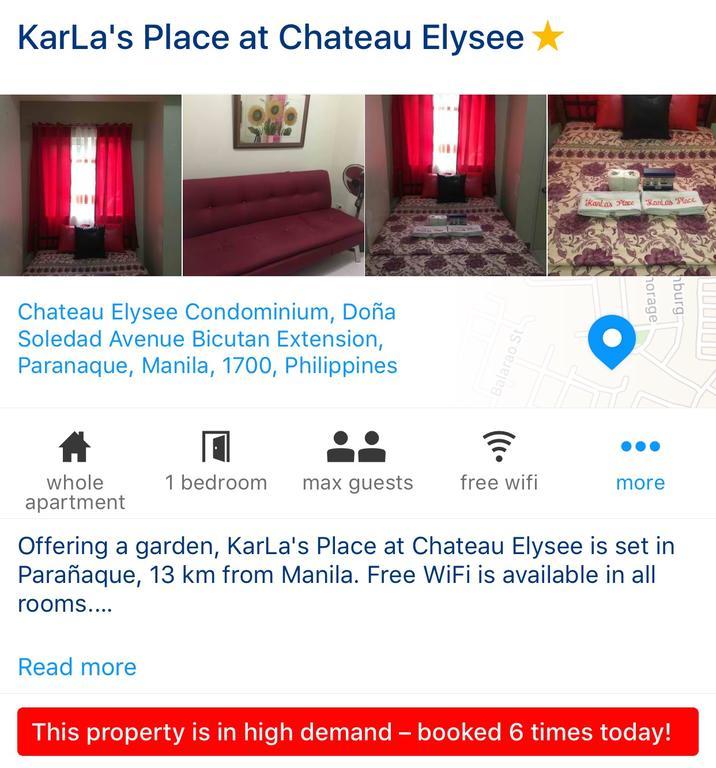 Karla'S Place At Chateau Elysee Paranaque City Zewnętrze zdjęcie